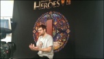 Marzhin podczas wywiadu  z okazji premiery Heroes VII